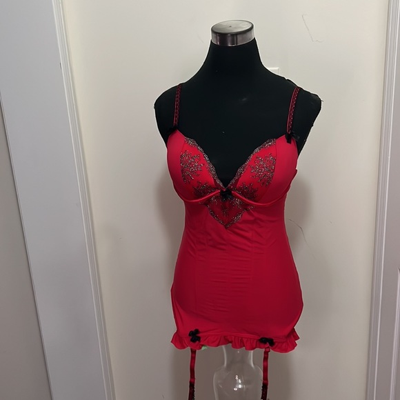 La Vien En Rose Christmas Boxing Day Sleepover Flattering lingerie Size large - Picture 5 of 13